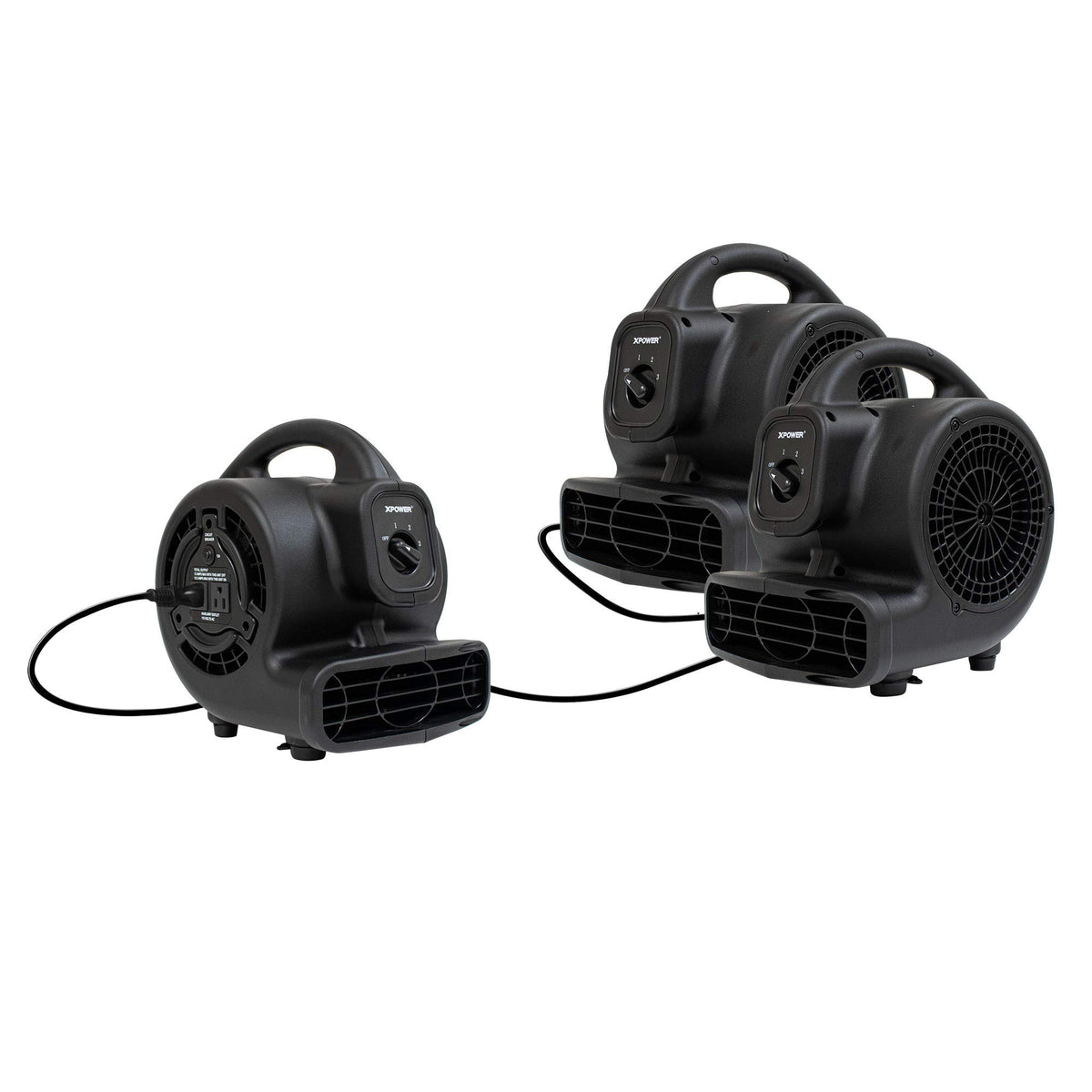 138 W 600 CFM Centrifugal Air Mover, Carpet Dryer, Floor Fan, Blower, Black P54556