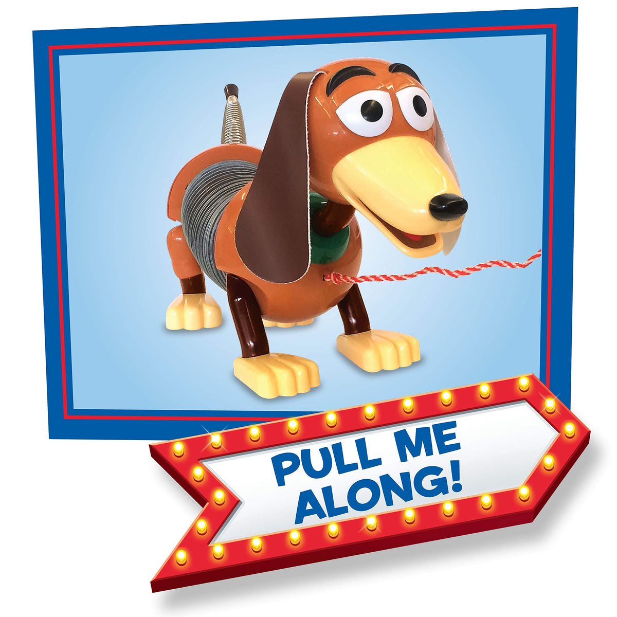 Slinky Dog Pull Toy with Leash E663