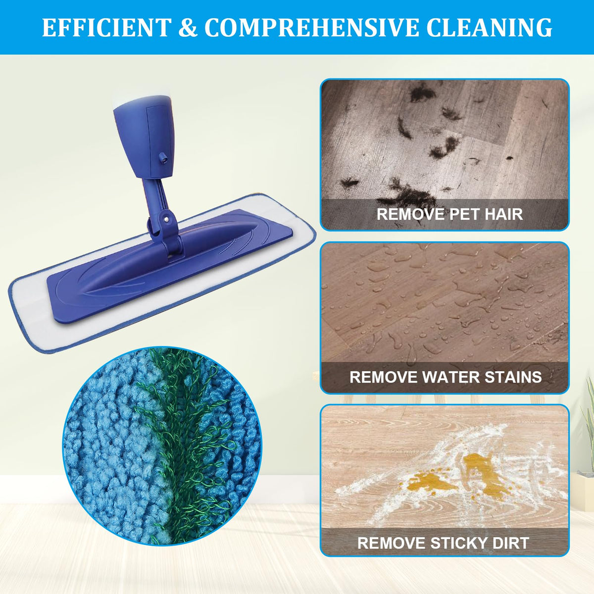 Washable Reusable Mop Pads S6969