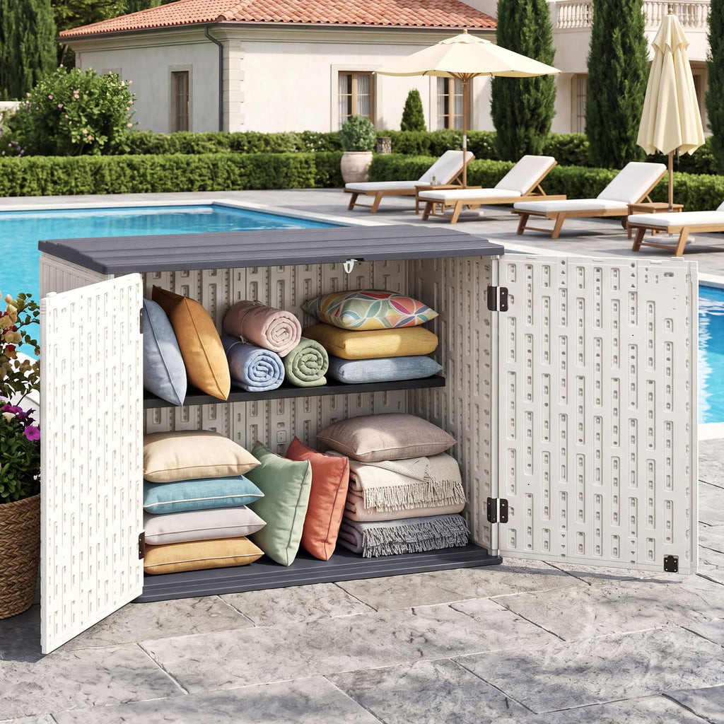 20 Cu.Ft Outdoor Storage Cabinet with Adjustable Shelf N73781