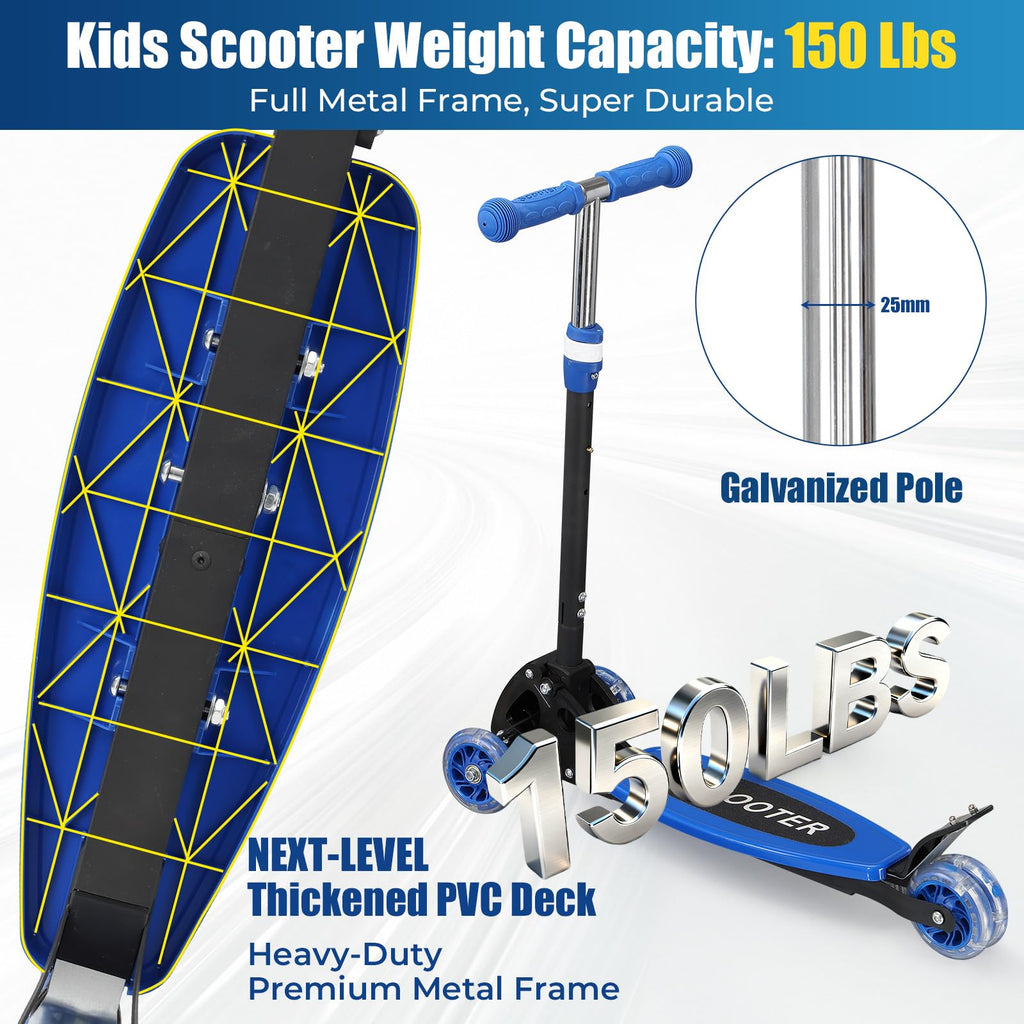 3 Wheel Kids Scooter with LED Light-Up I72680