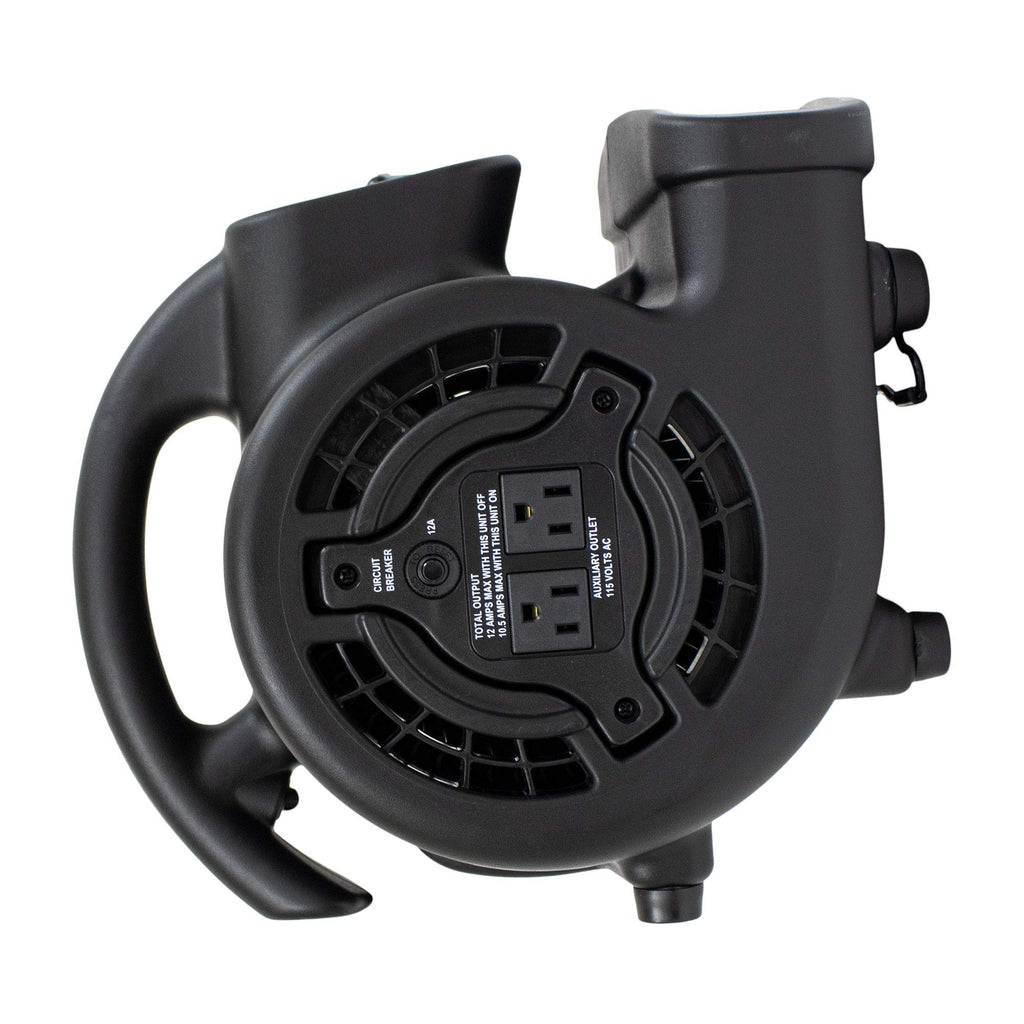 138 W 600 CFM Centrifugal Air Mover, Carpet Dryer, Floor Fan, Blower, Black P54556
