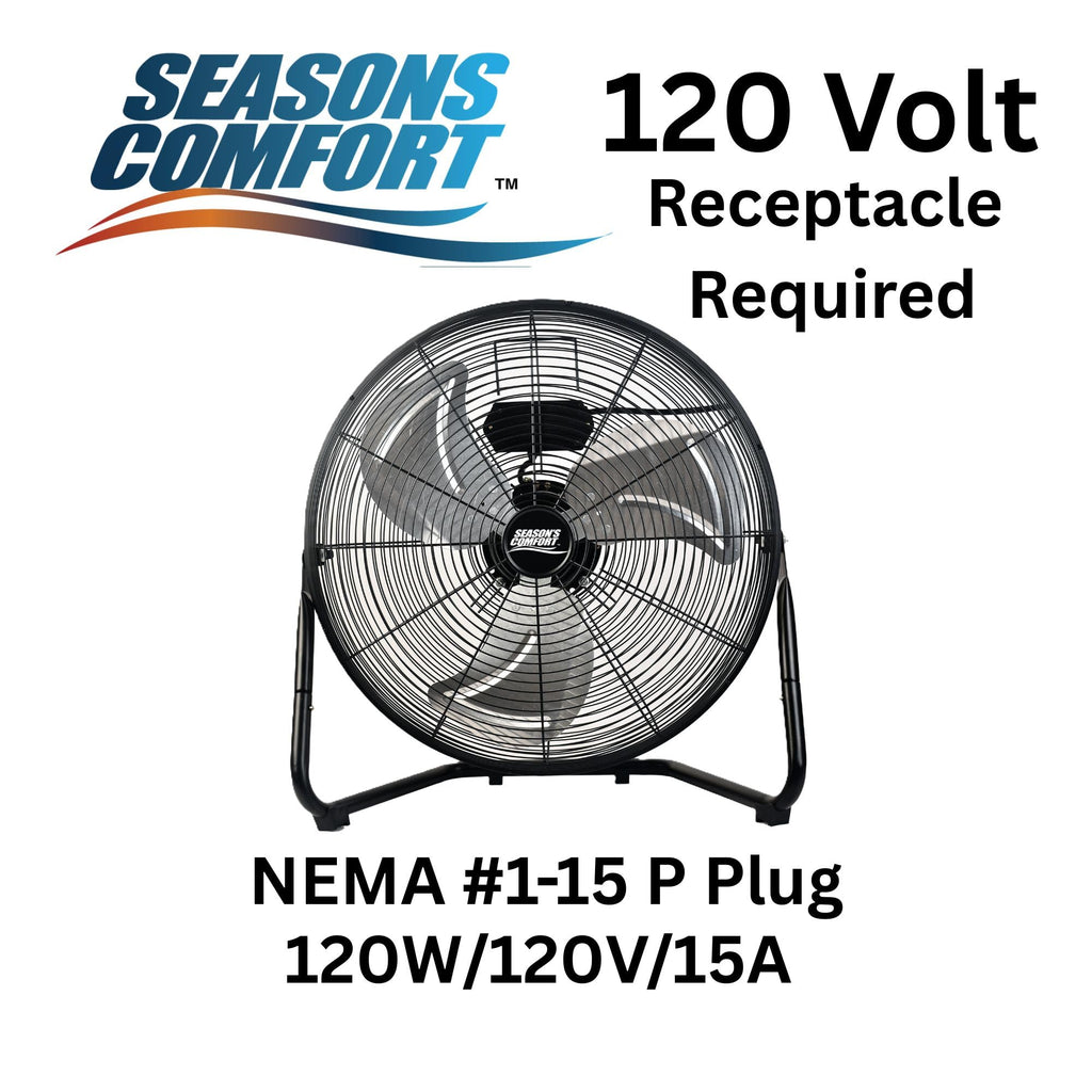 20 Inch 3 Speed Black High Velocity Fan B404650
