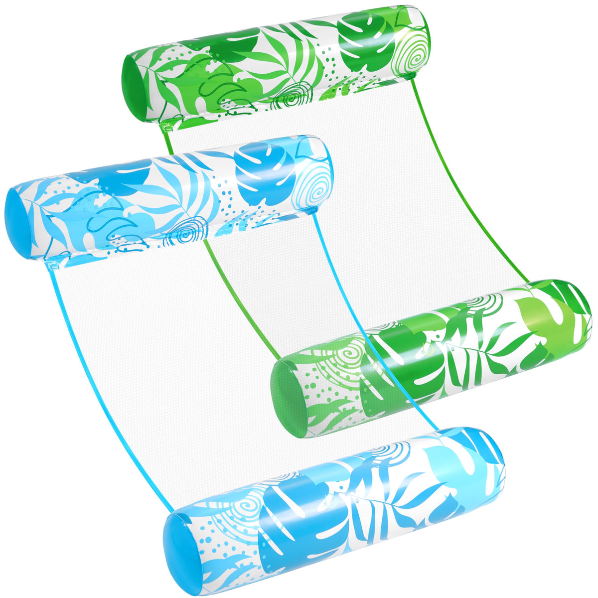 2 Packs Inflatable Pool Floats PVC Water Hammock Lounge A42937