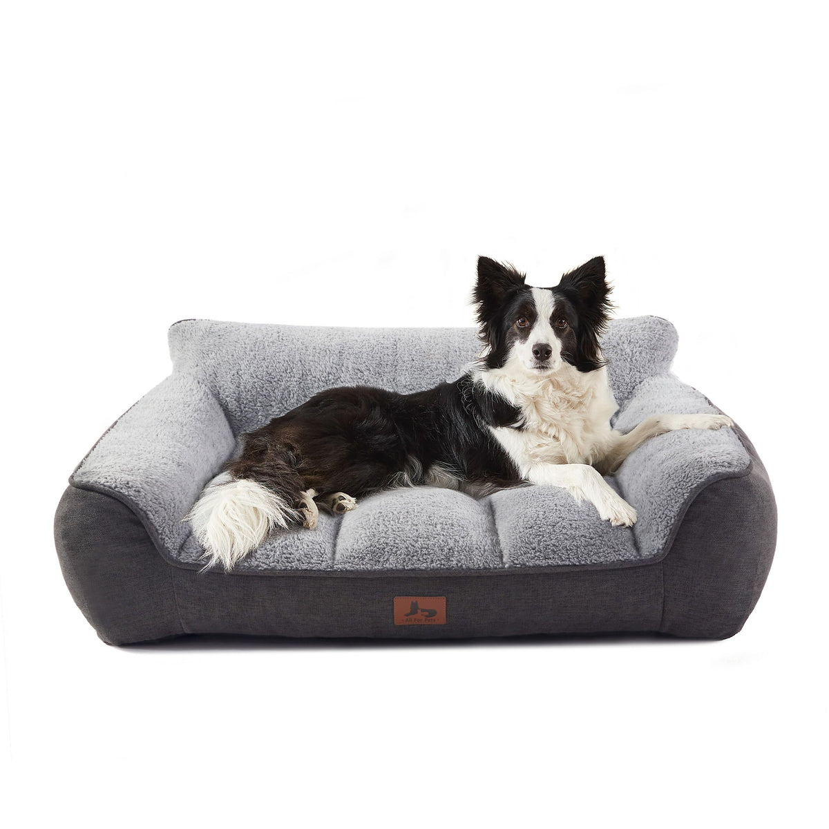 Extra Thick Orthopedic Bolster Dog Bed T6497