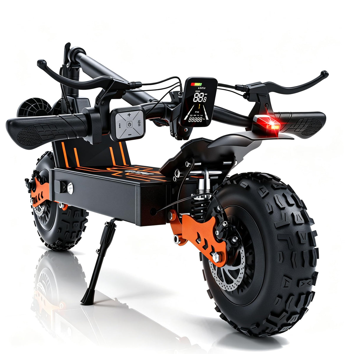 2400W Dual Motor 70 Miles Range 30MPH Foldable Off Road Electric Scooter X96081