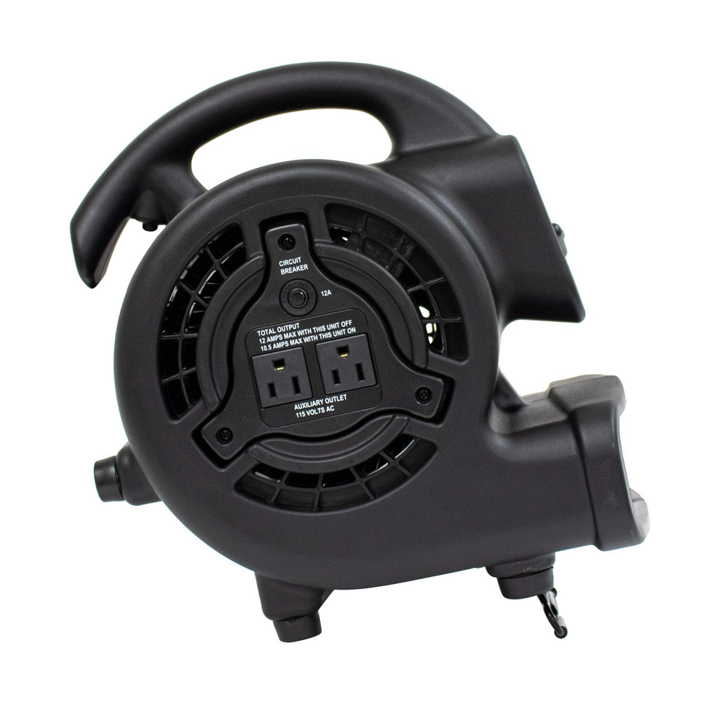 138 W 600 CFM Centrifugal Air Mover, Carpet Dryer, Floor Fan, Blower, Black P54556