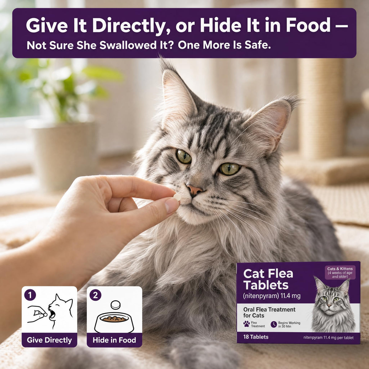 Flea Treatment Tablets 11.4 mg 18 Count N423885