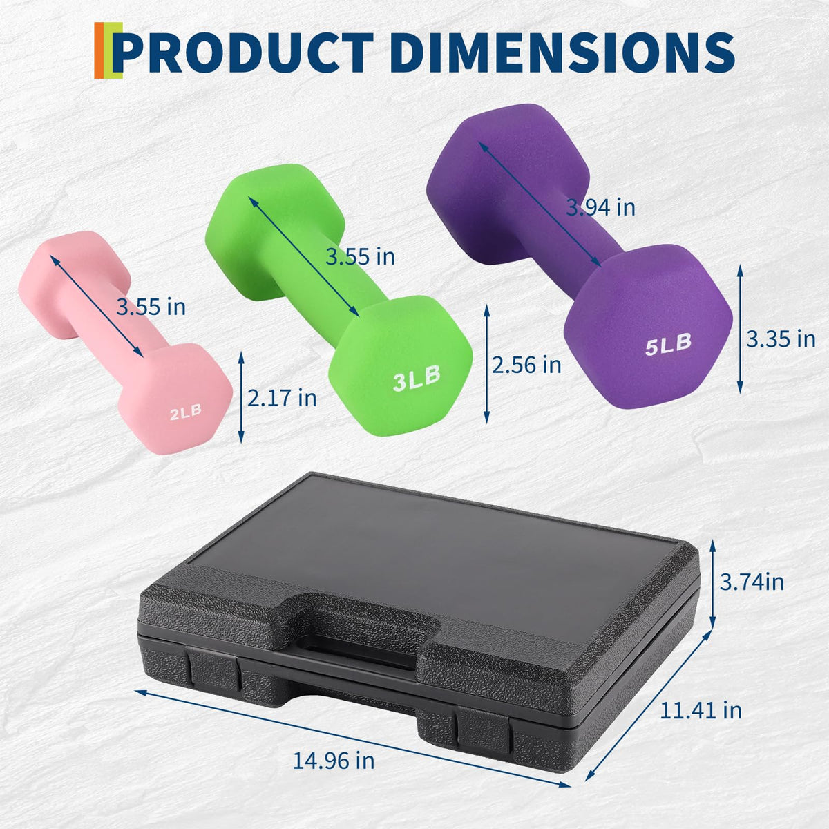 Neoprene Dumbbell Set Y1562