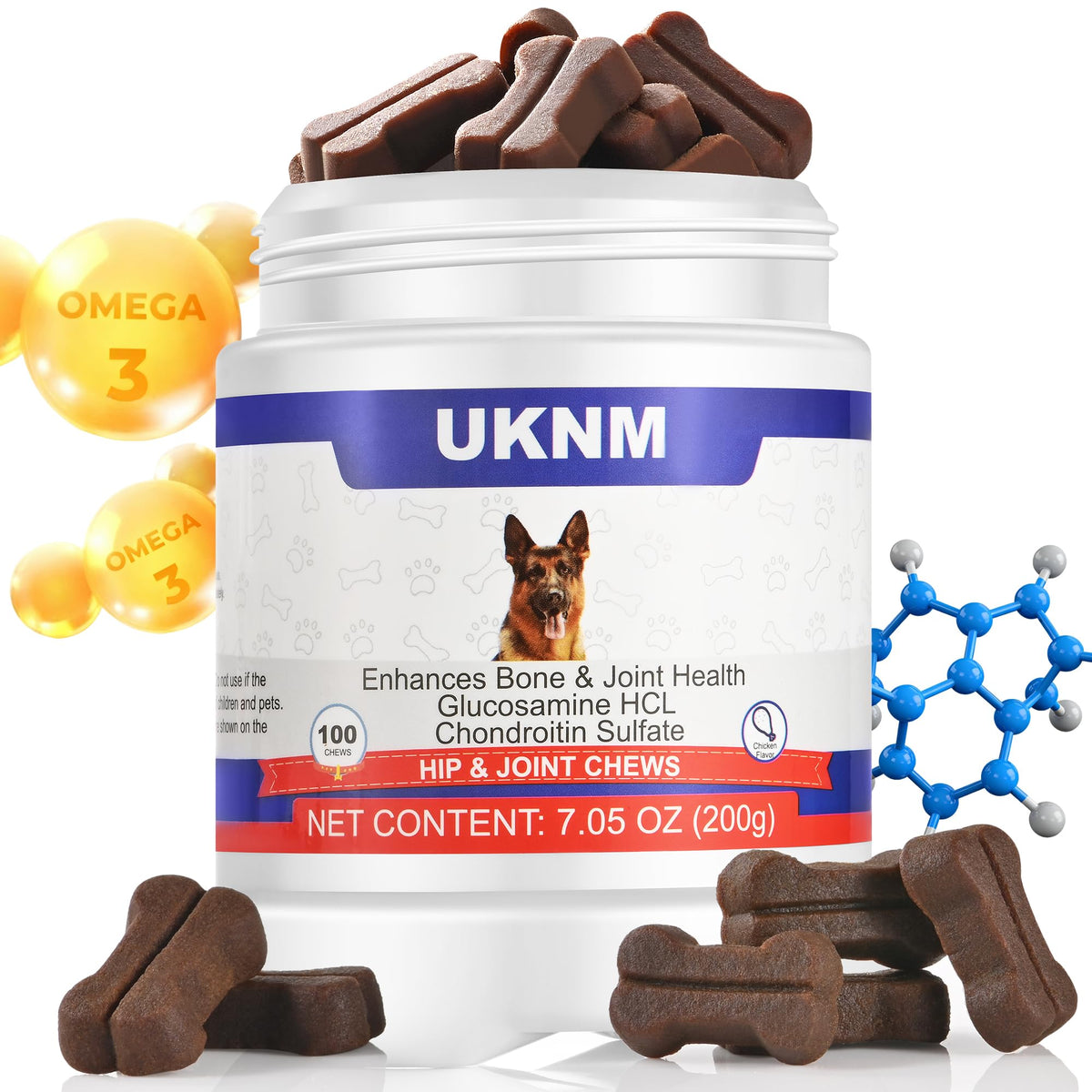 Chicken Flavor Dog Joint Support Chews O688