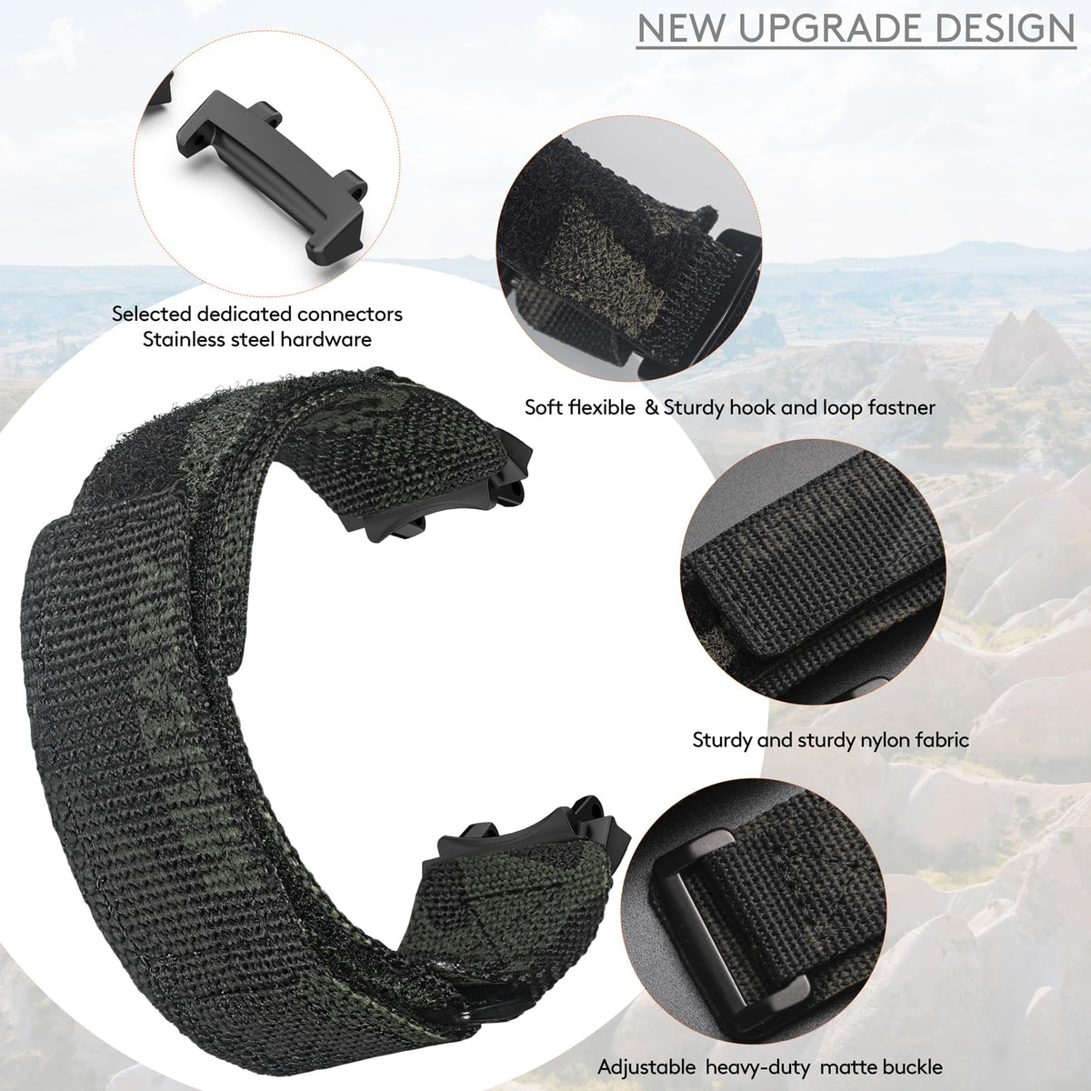 Camouflage Nylon Watch Bands V462