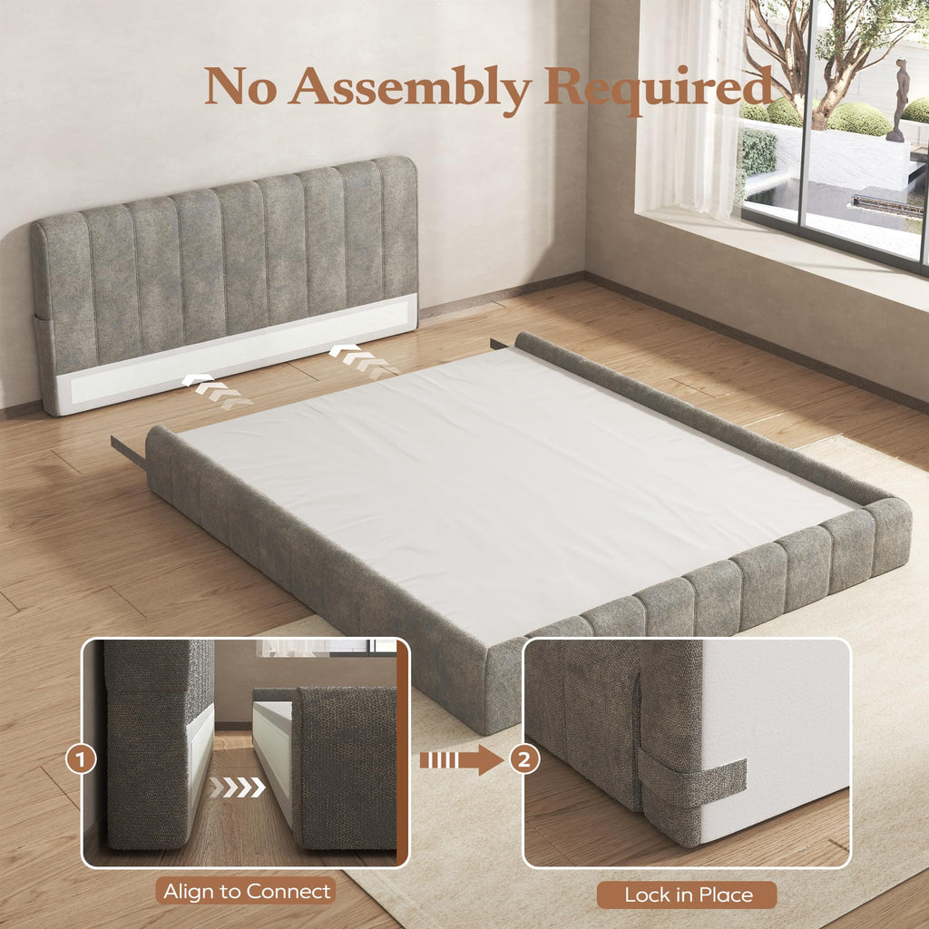 Queen Cloud Bed Frame G53600
