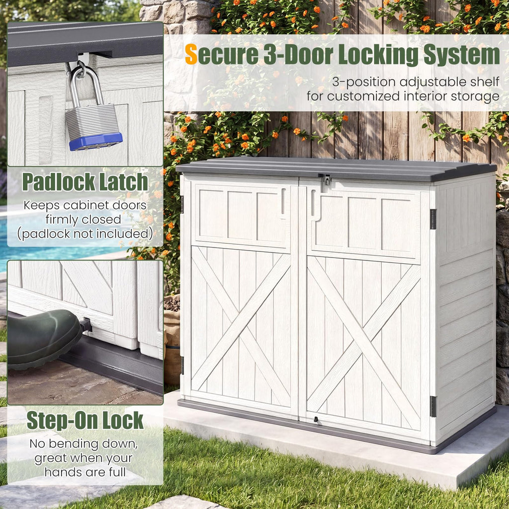 20 Cu.Ft Outdoor Storage Cabinet with Adjustable Shelf N73781