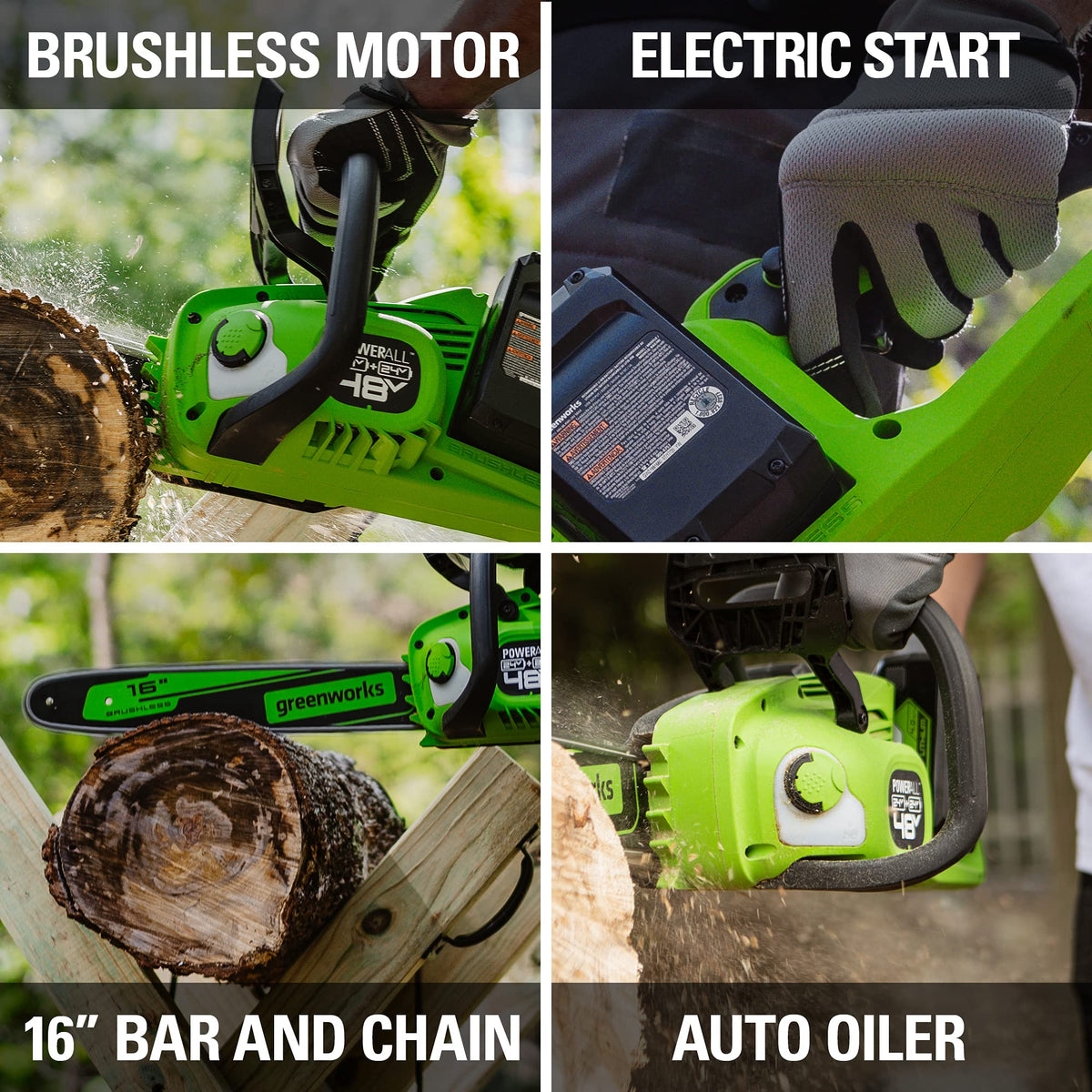 48V 16 in Cordless Electric Chainsaw F6349