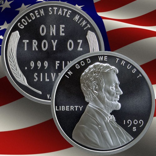 1 Troy Oz. .999 Fine Silver Round E25464