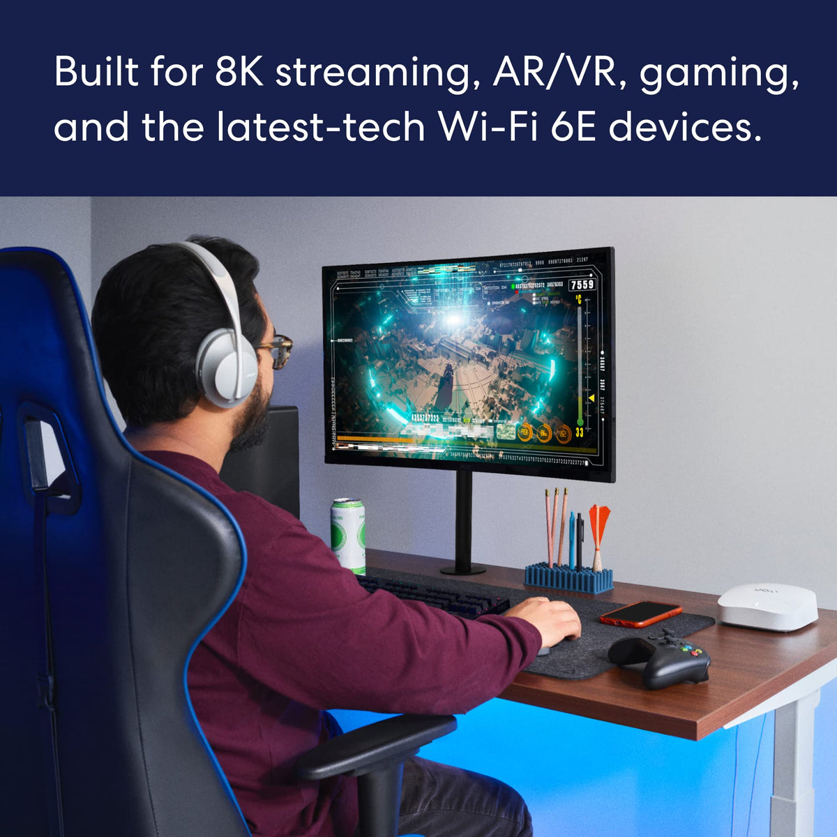 Mesh Wifi Router with 4K Max Streaming Stick A306919