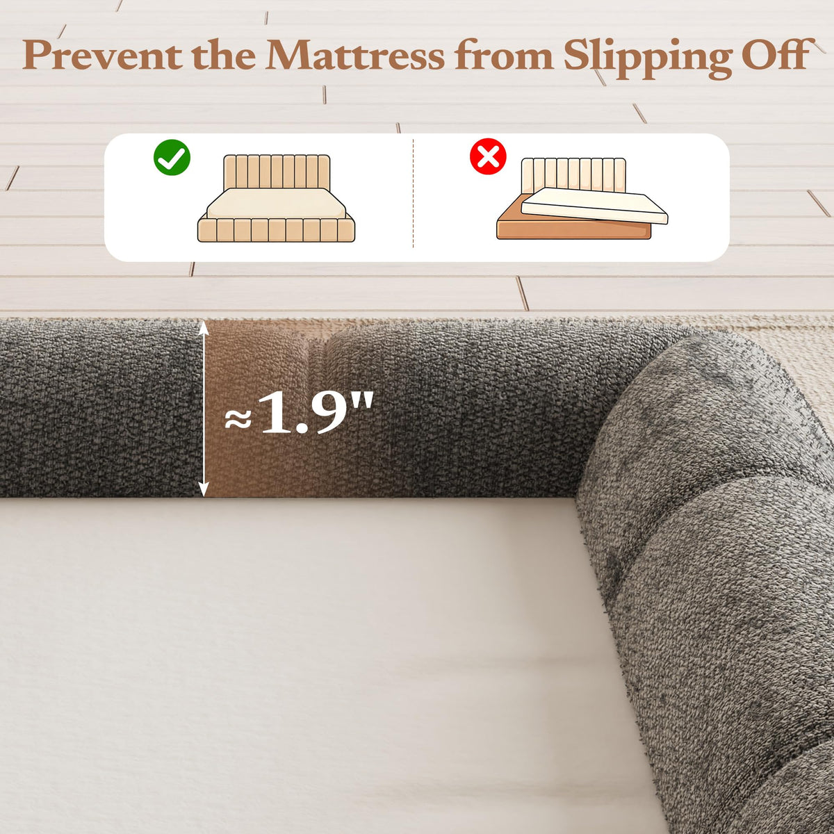 Queen Cloud Bed Frame G53600
