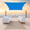 16' x 16' Blue Rectangle Sun Shade Sail A36014