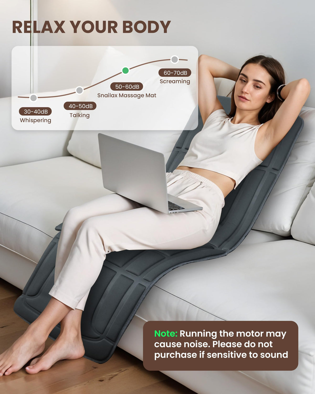 Full Body Massage Mat with Heat V664765