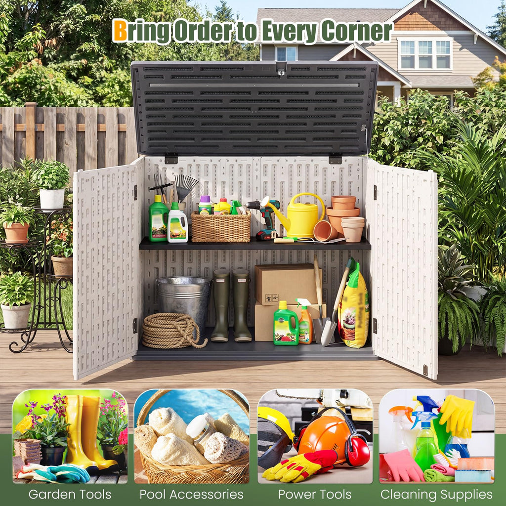 20 Cu.Ft Outdoor Storage Cabinet with Adjustable Shelf N73781