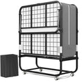 Folding Bed with 5 Inch Mattress, Twin Size L365325