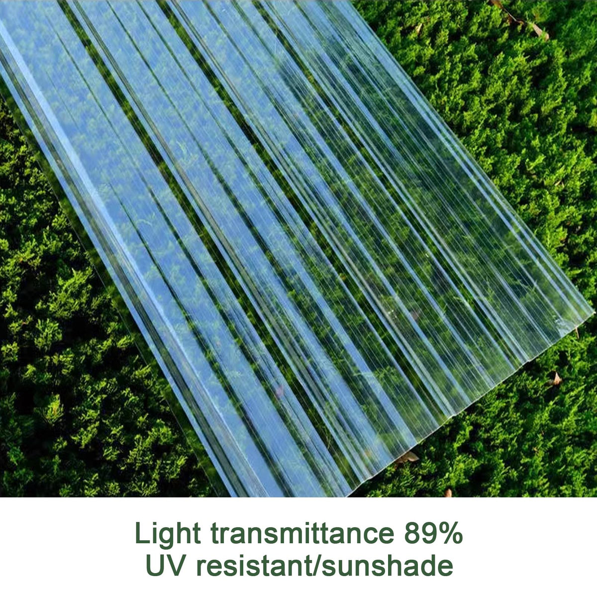Corrugated Fiberglass Roofing Panels 8 pcs 35x63in T239