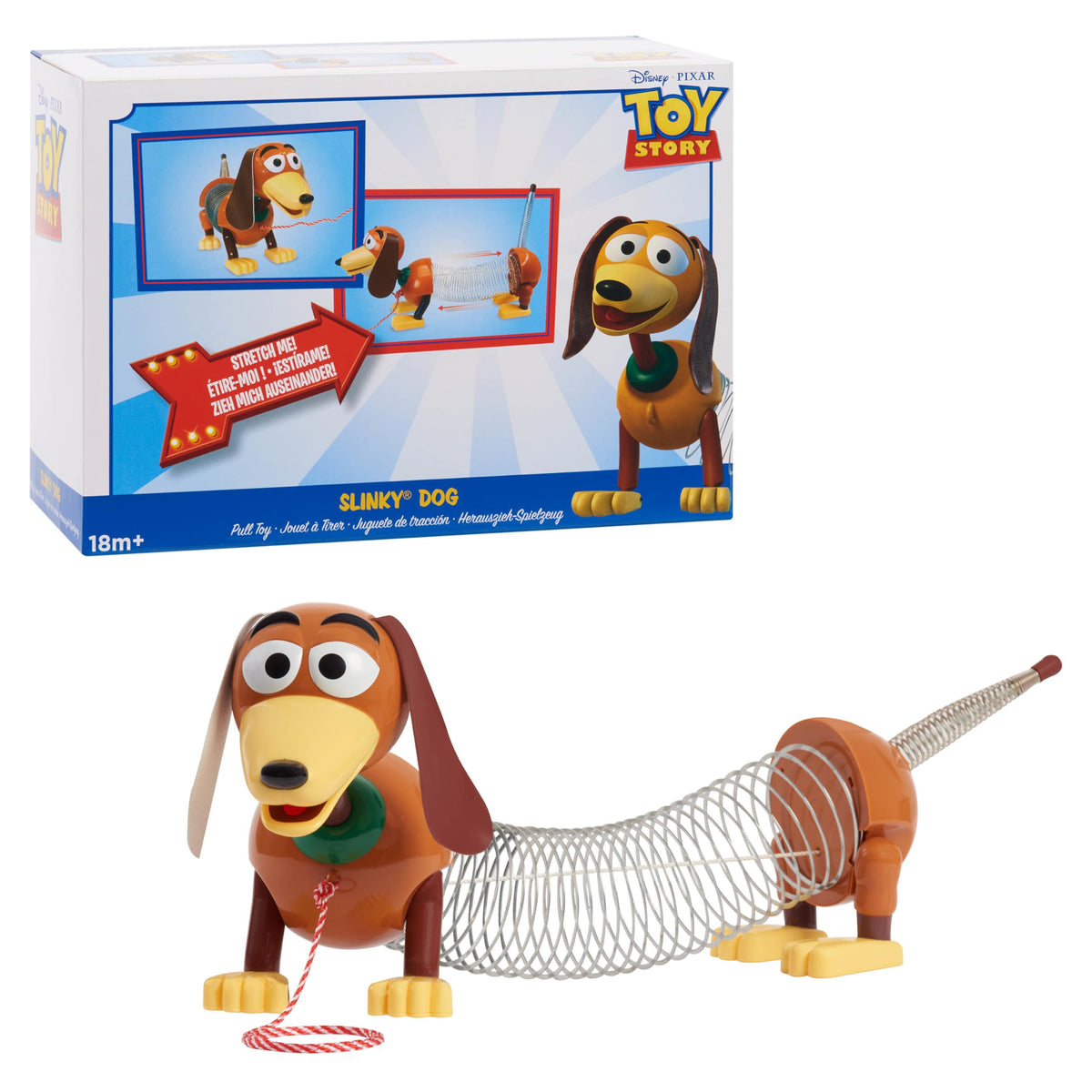 Slinky Dog Pull Toy with Leash E663