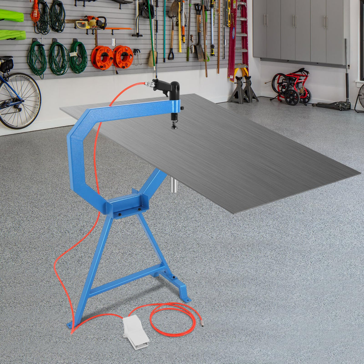 Pneumatic Planishing Hammer with Pedal and Stand T2752