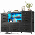 Black Wood Grain Dresser W2738