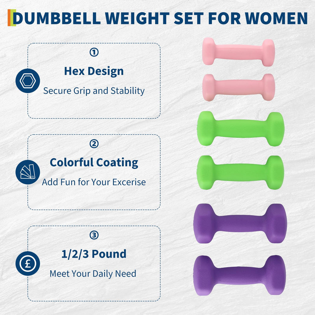 Neoprene Dumbbell Set Y1562