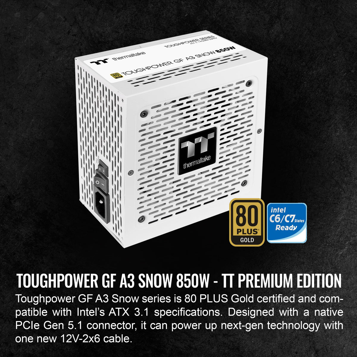 850W 80+ Gold Full Modular ATX 3.1 Power Supply D164