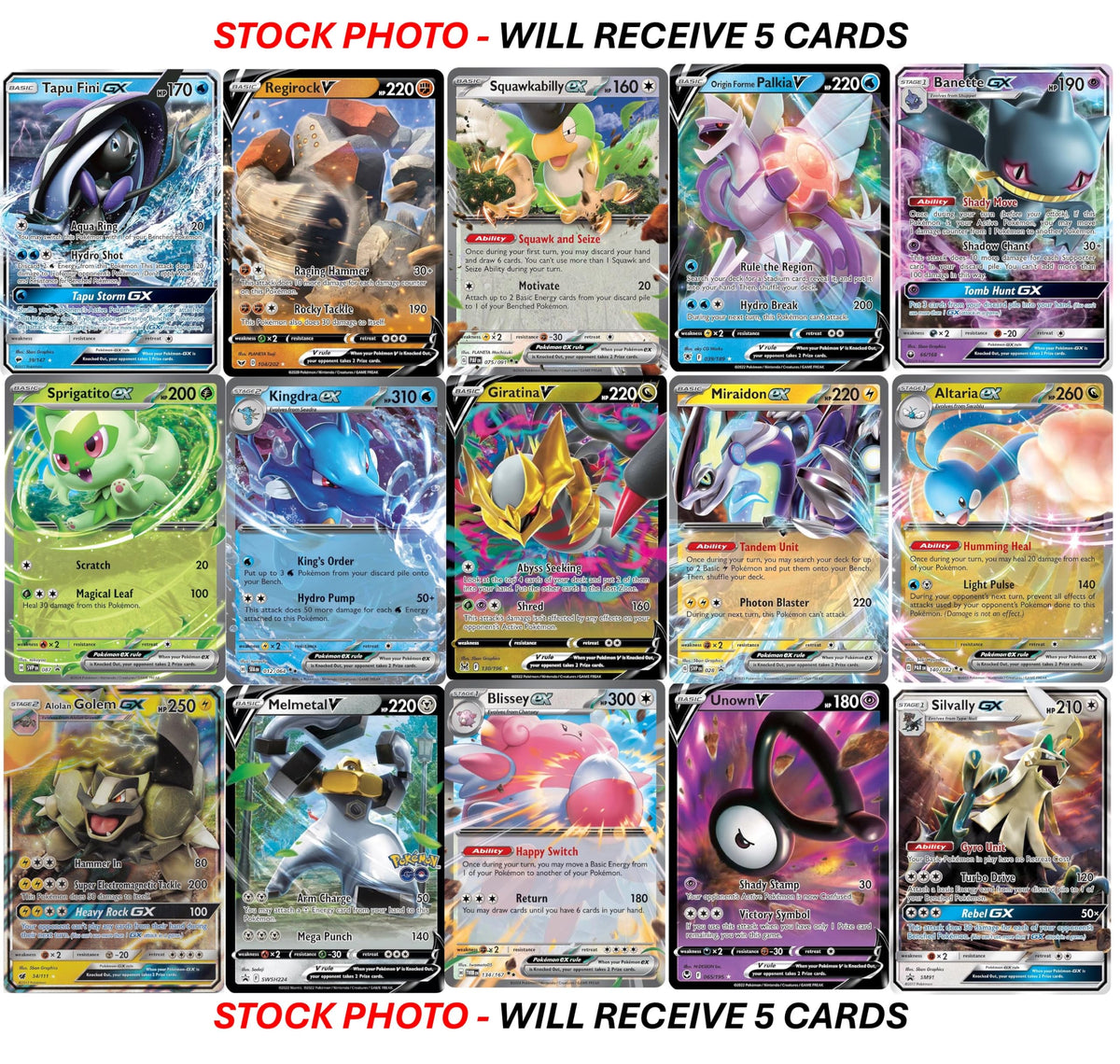 Pokemon Ultra Rare Card Lot D642