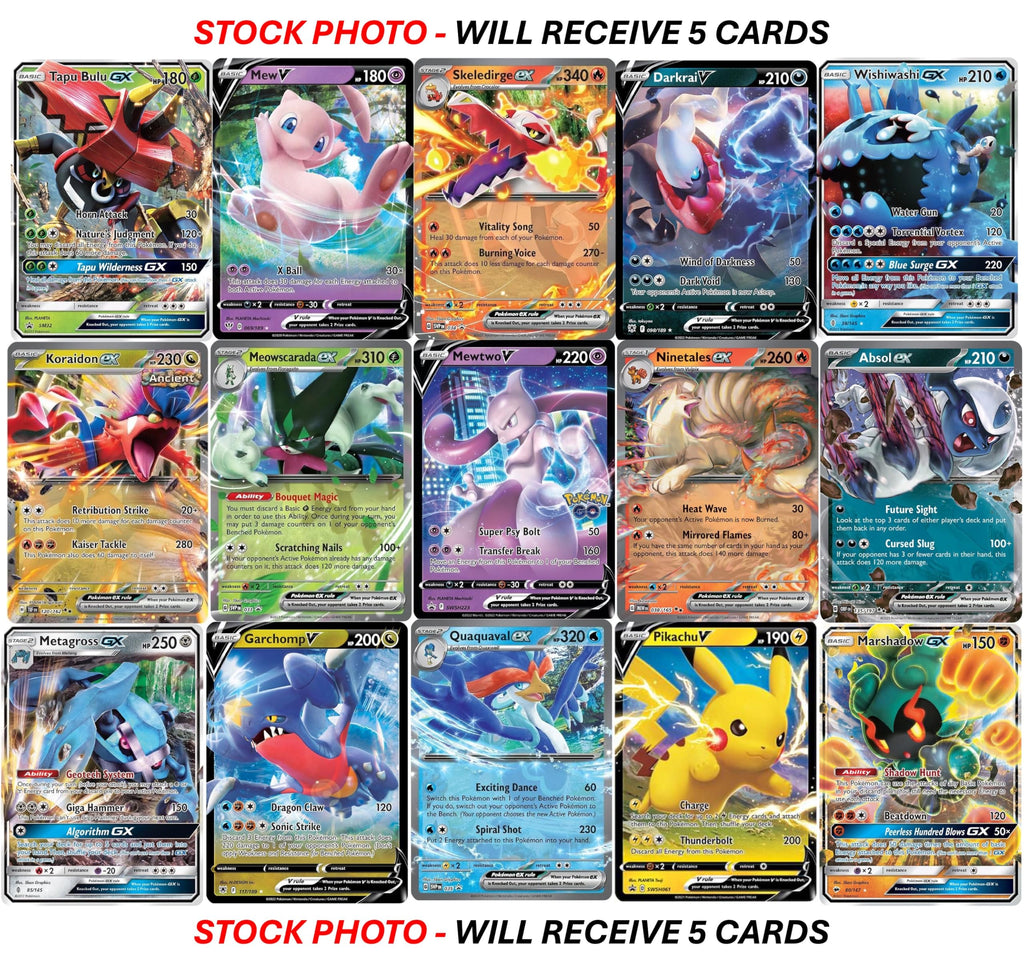 Pokemon Ultra Rare Card Lot D642