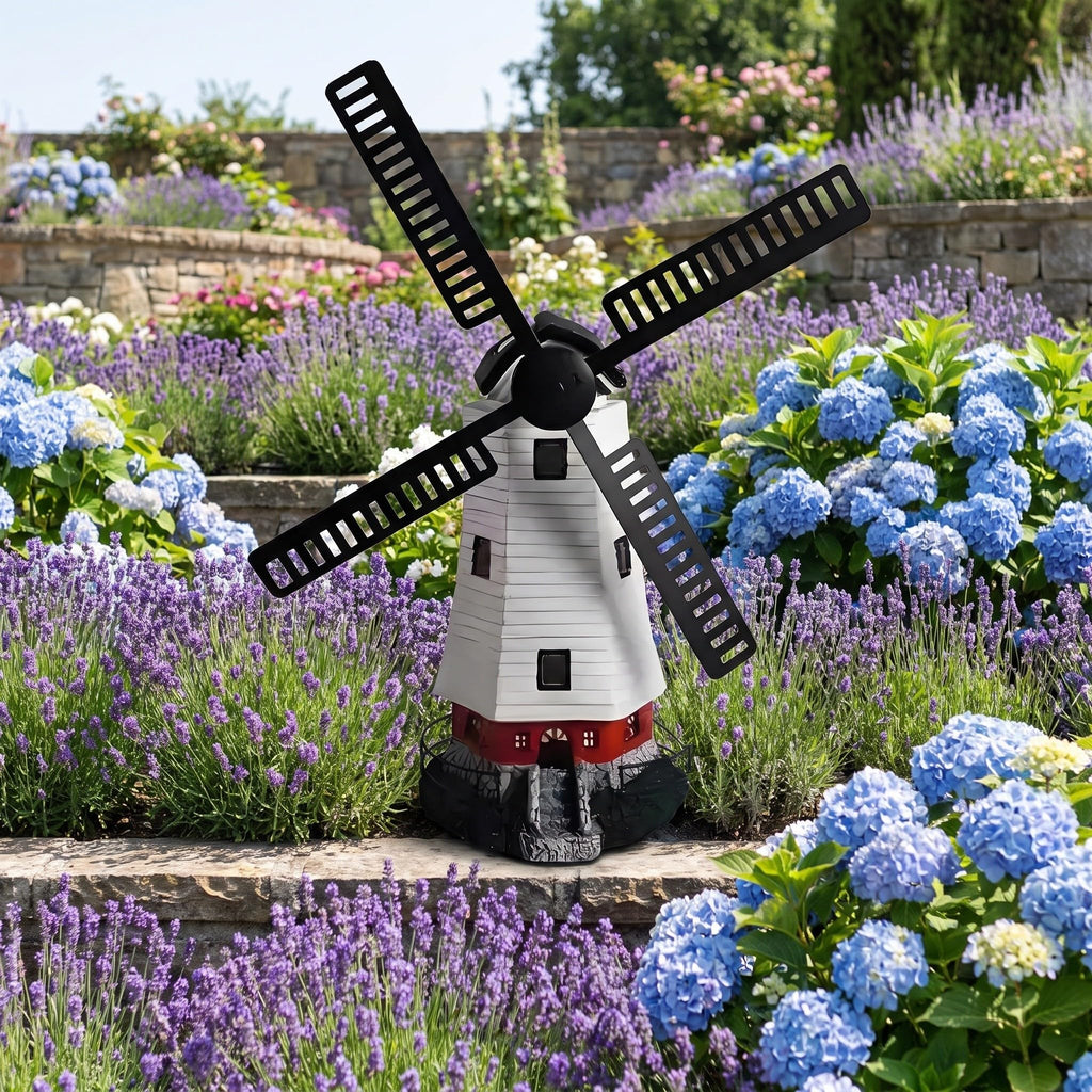 Solar Powered Lighthouse Statue 13 inch Y4943