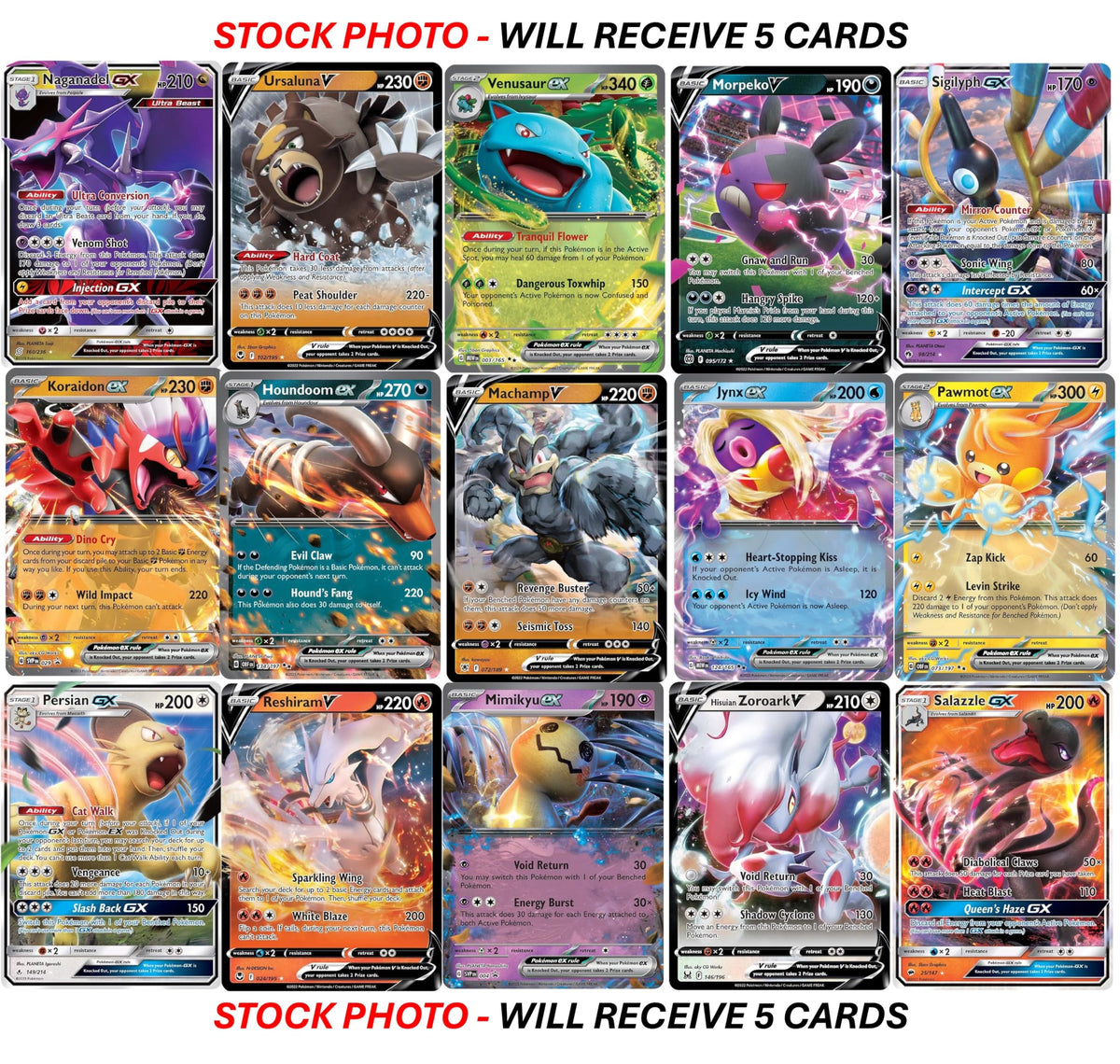 Pokemon Ultra Rare Card Lot D642