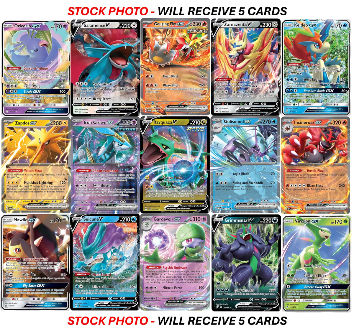 Pokemon Ultra Rare Card Lot D642